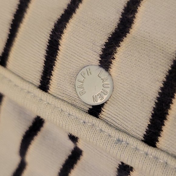 Ralph Lauren Striped Onesie w Clasps - 6 Mos - Picture 6 of 6